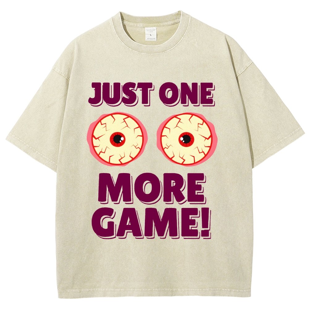 One More Game  Vintage Distressed T-shirt