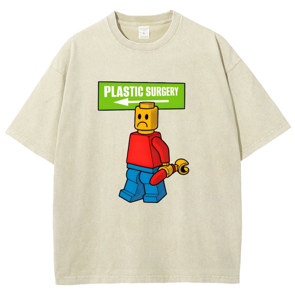 Plastic Surgery Vintage Distressed T-shirt