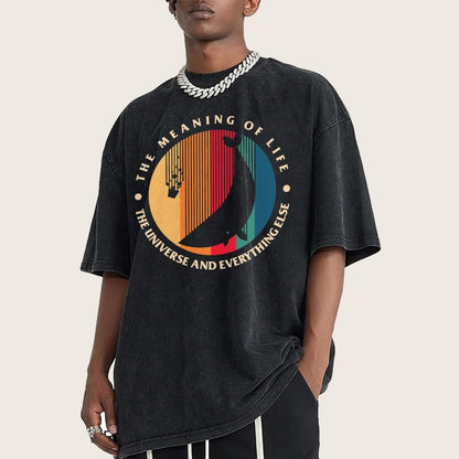 The Meaning Of Life - The Universe And Everything Else Vintage Distressed T-shirt