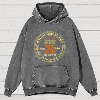 GenX Vintage Distressed Hoodie