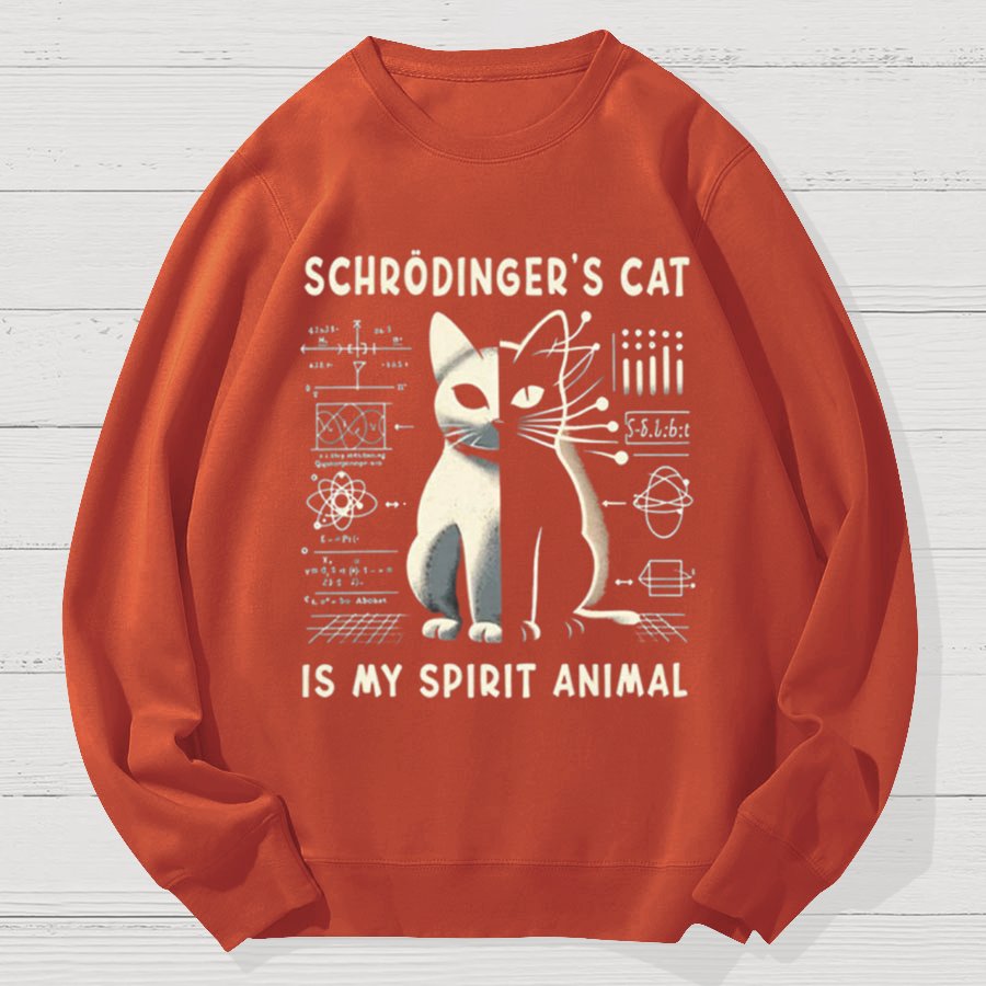 Schrodinger's Cat Geek Cotton Sweatshirt