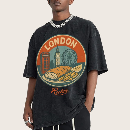 Rules.Century-Old Restaurant Vintage Distressed T-shirt