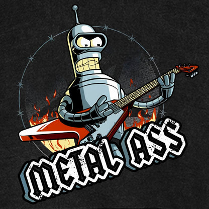 Robot Metal Rock Vintage Distressed Hoodie