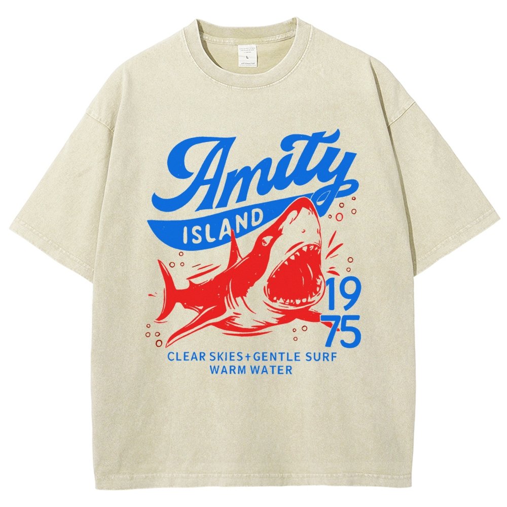 Seaside Town 1975 Vintage Distressed T-shirt