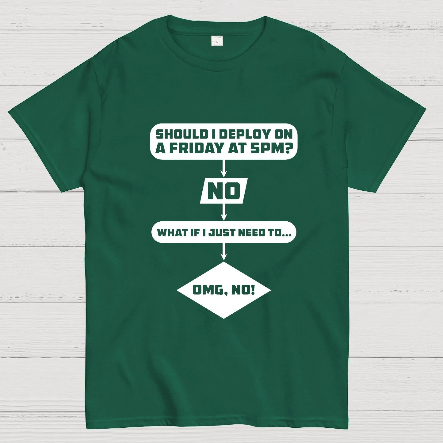 Deploy on Friday? Geeky T-Shirt