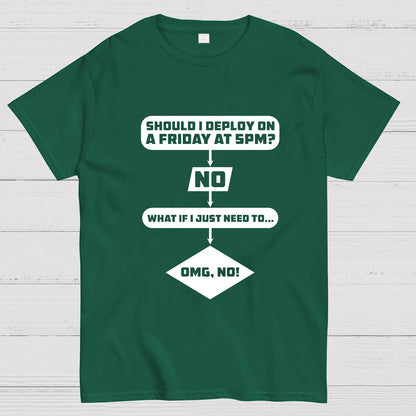 Deploy on Friday? Geeky T-Shirt