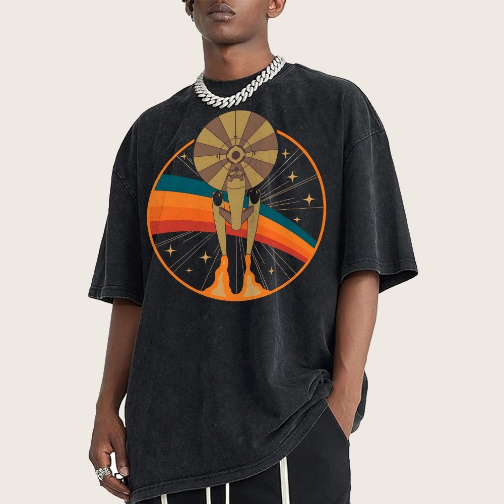 Space Date 1966 Vintage Distressed T-shirt