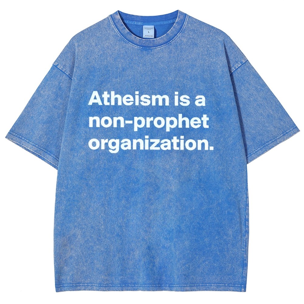 Atheism Is A Non-Prophet Organization Vintage Distressed T-shirt