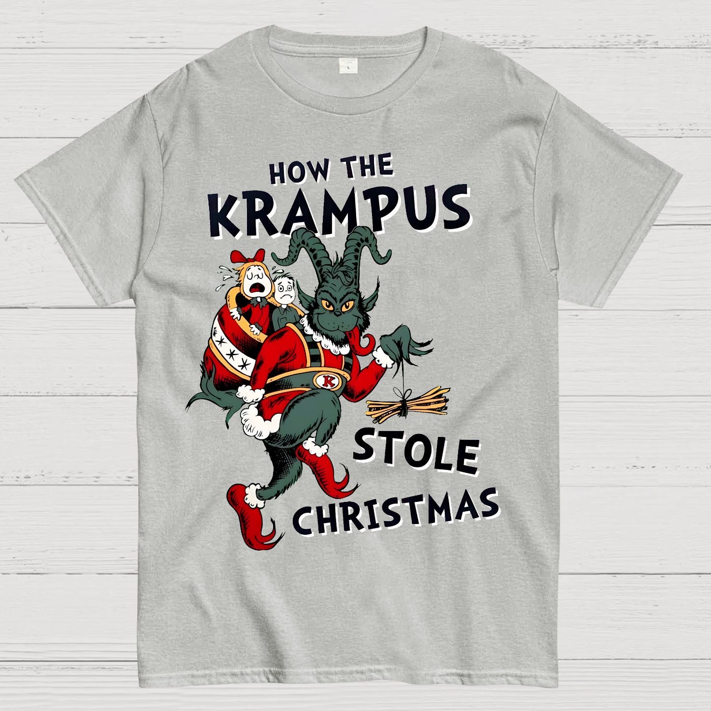 How The Krampus Stole Christmas Geek T-Shirt