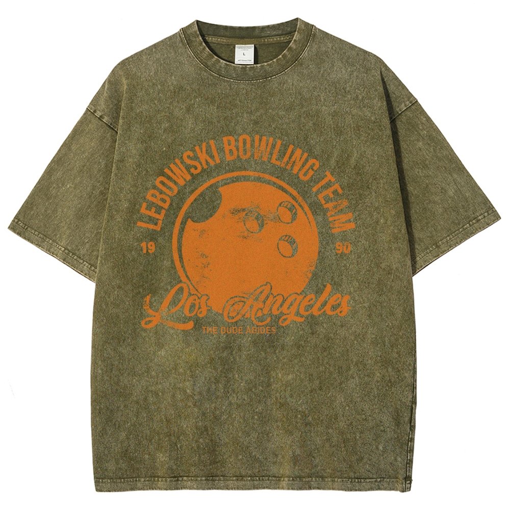 Bowling Enthusiasts Vintage Distressed T-shirt