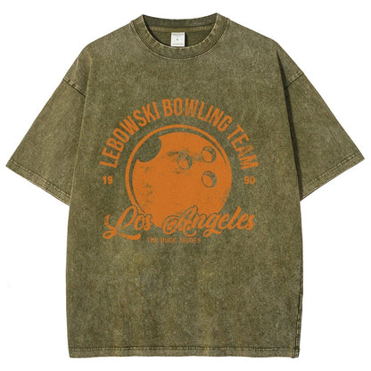 Bowling Enthusiasts Vintage Distressed T-shirt