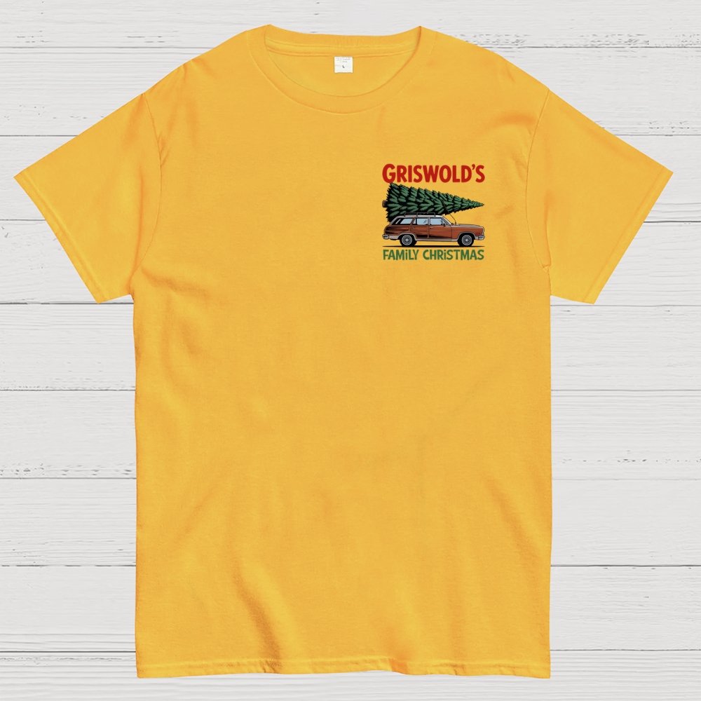 Holiday Family Christmas Front And Back Printing Geek T-Shirt