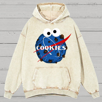 Space Cookies Vintage Distressed Hoodie