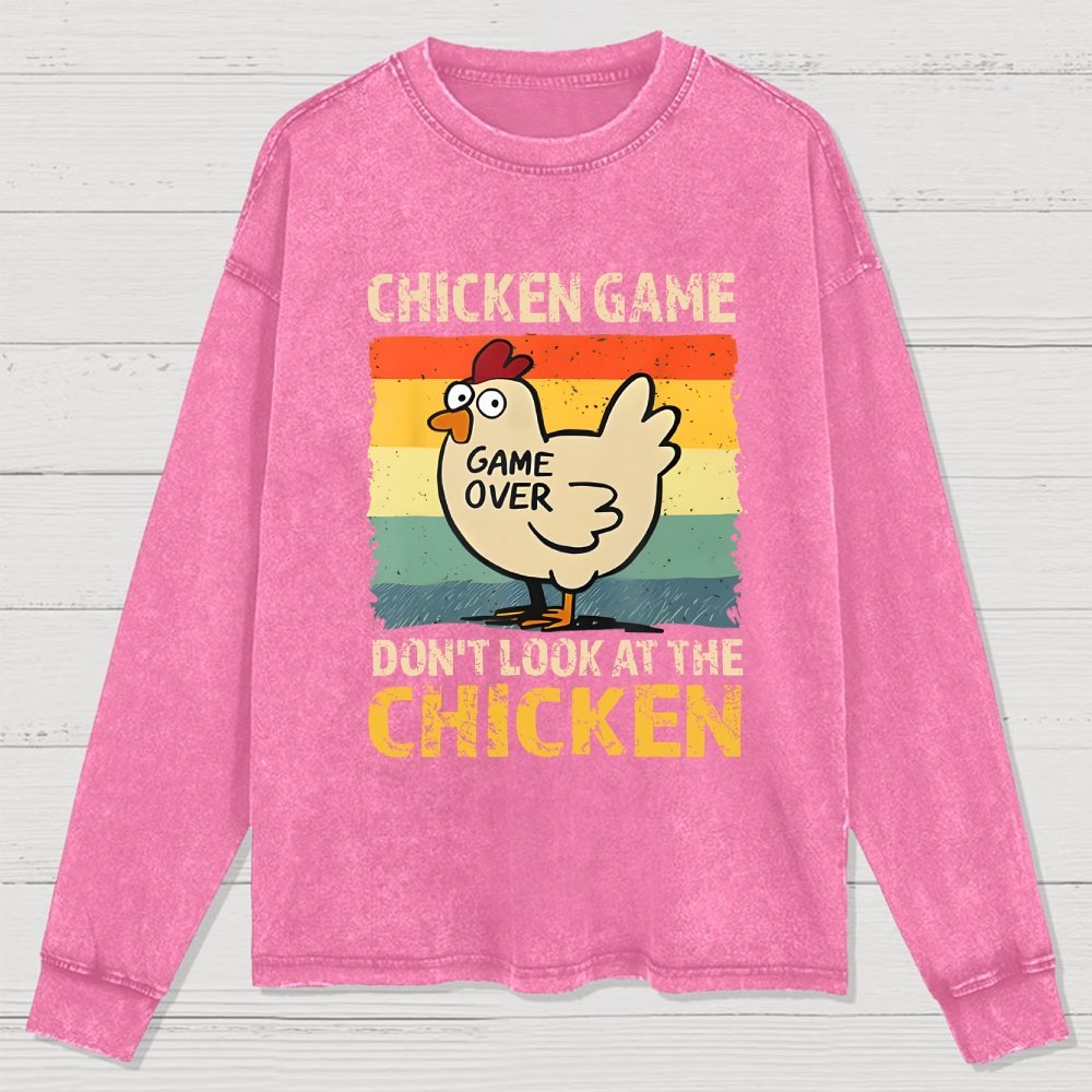 Chicken Game Washed Long Sleeve Tee