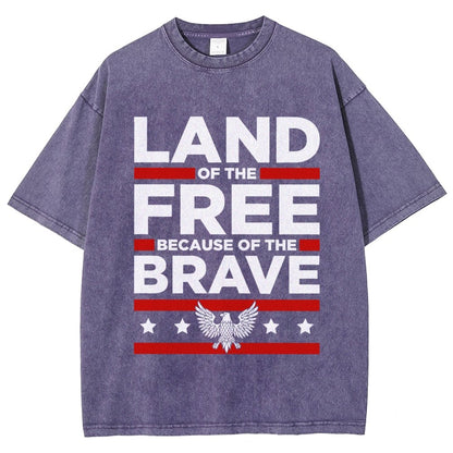 Because of the Brave Vintage Distressed T-shirt