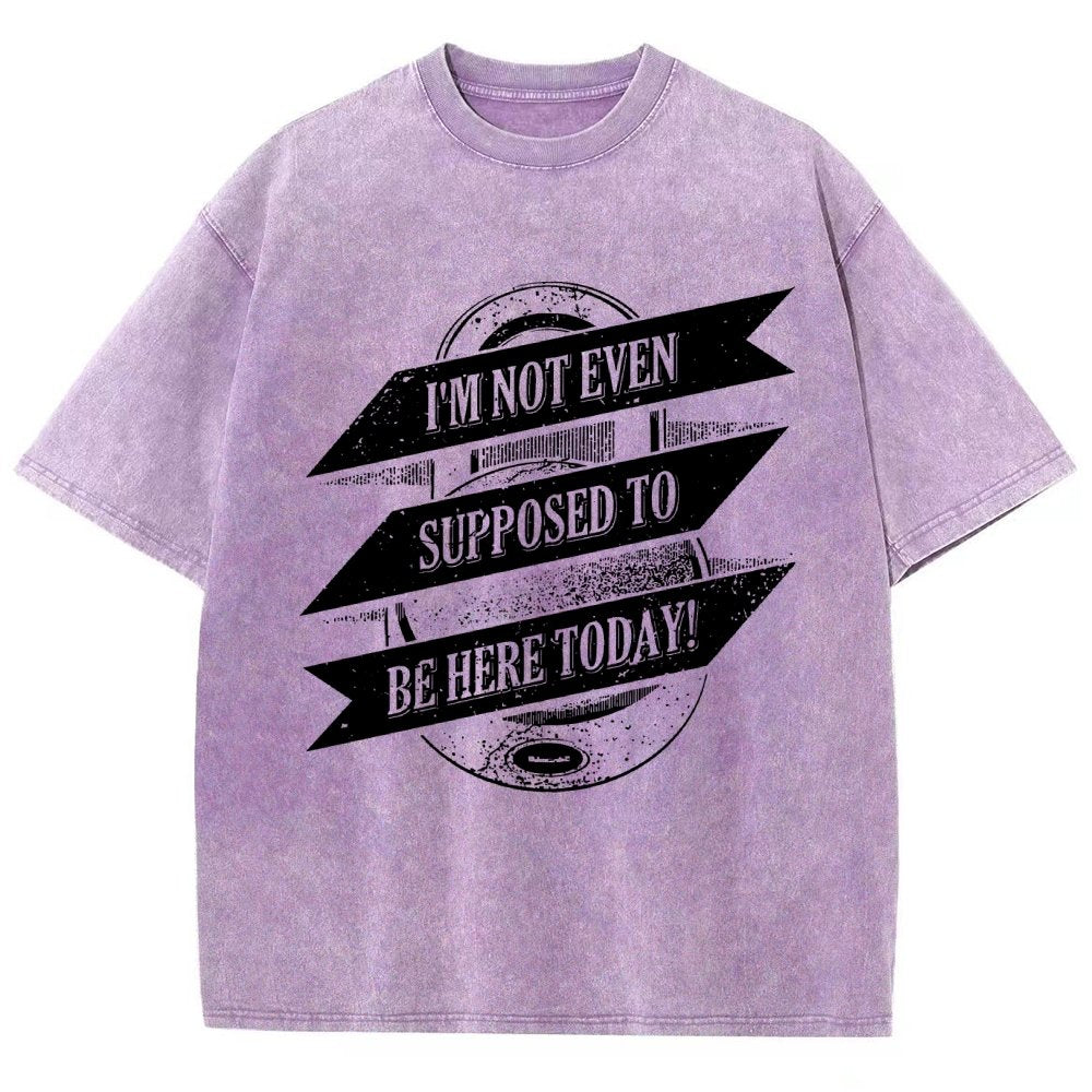 Not Supposed To Be Here Vintage Distressed T-shirt