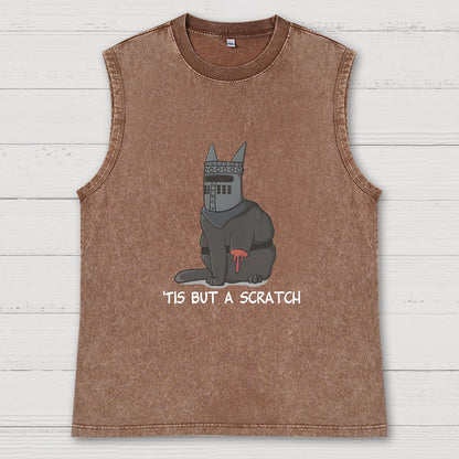 'Tis but a scratch Vintage Distressed Washed Tank