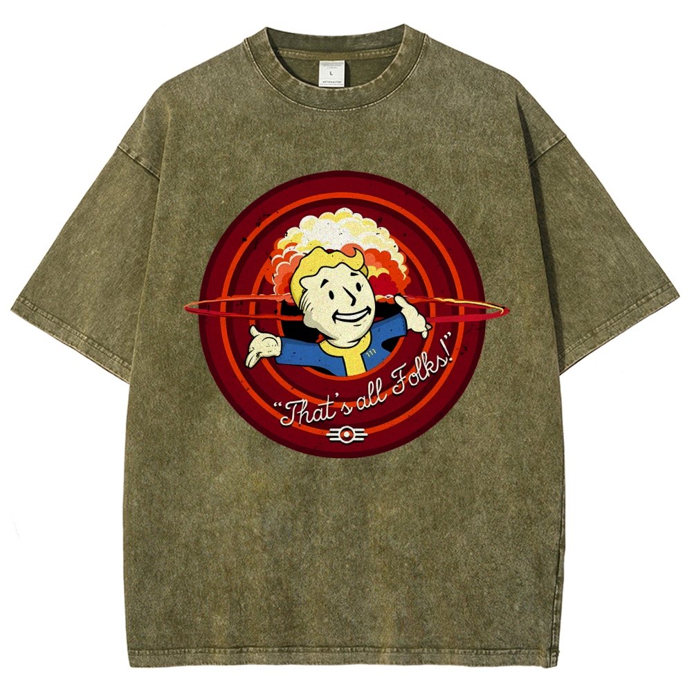 That's all folks Vintage Distressed T-shirt