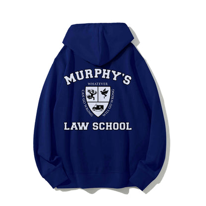 Murphy's Law School  Academic Printed Back Unisex Cotton Hoodie