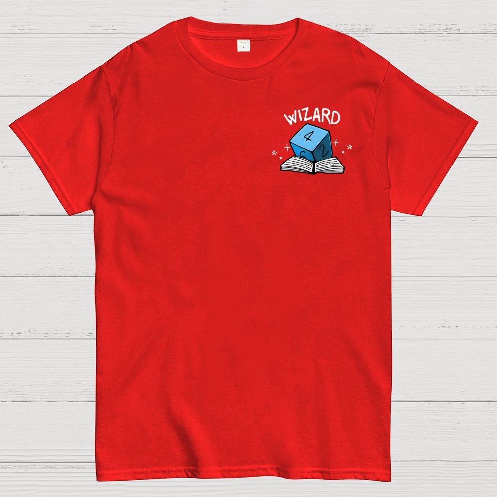 Wizard Dice Front And Back Printing Geek T-Shirt