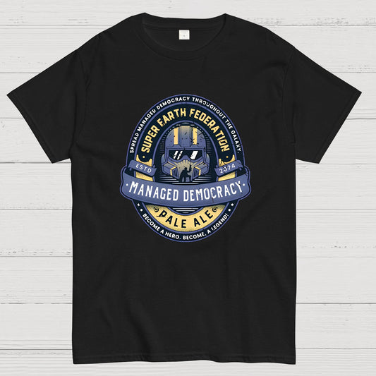 Democracy Exo Patriot Mech Geeky T-Shirt