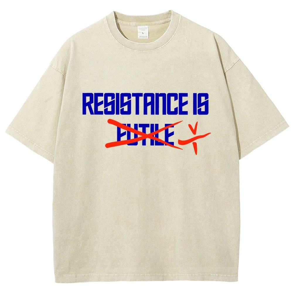 Resistance is futile Vintage Distressed T-shirt