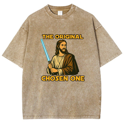 Jesus Christ The Original Chosen One Vintage Distressed T-shirt