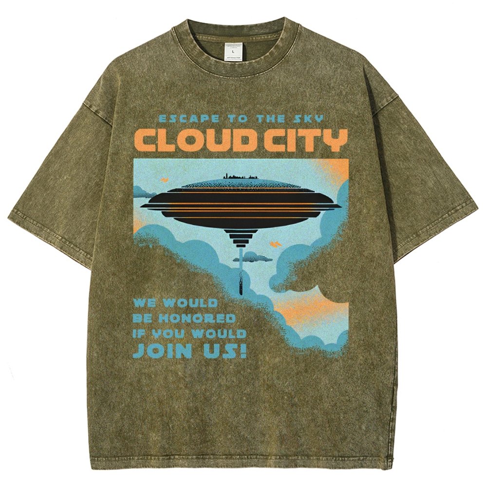 Sky City Vintage Distressed T-shirt