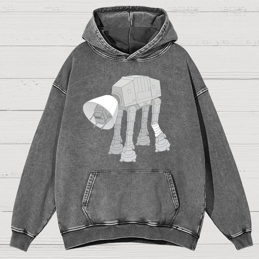 Battle Damage Vintage Distressed Hoodie