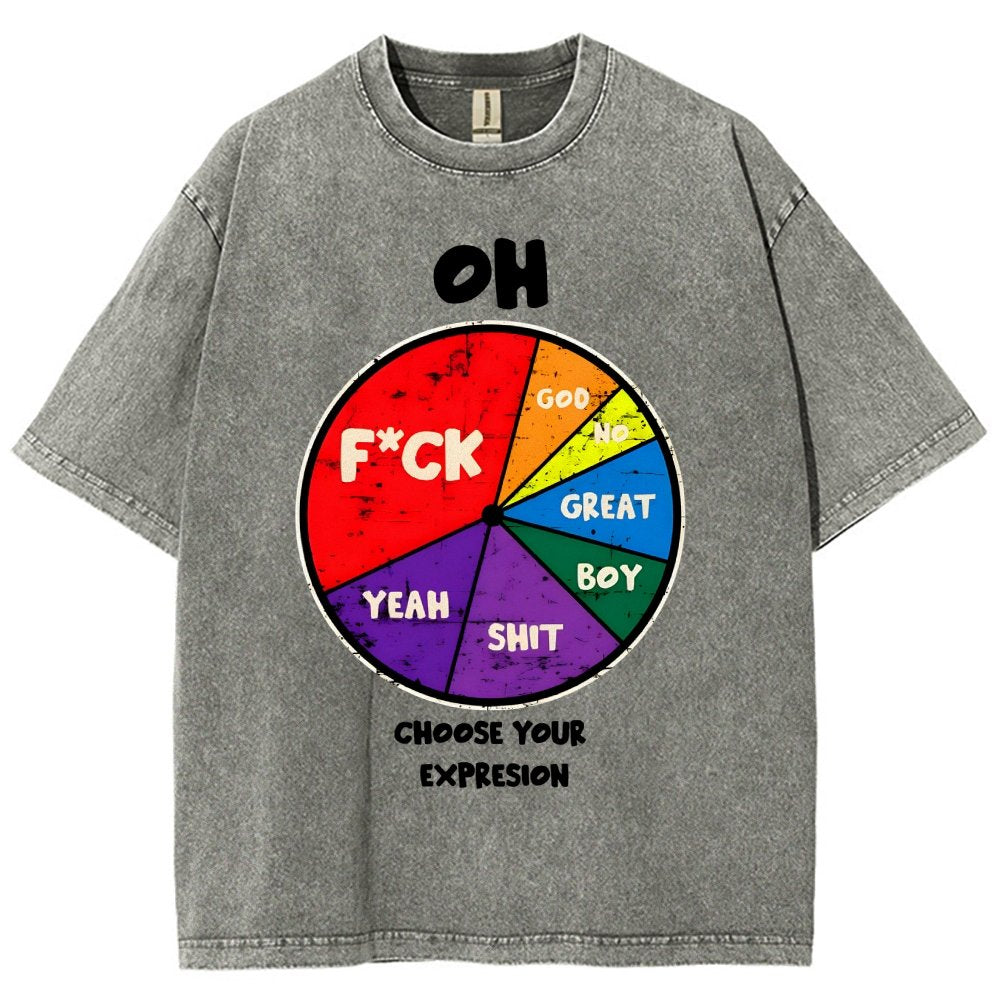 Choose You Expression Vintage Distressed T-shirt