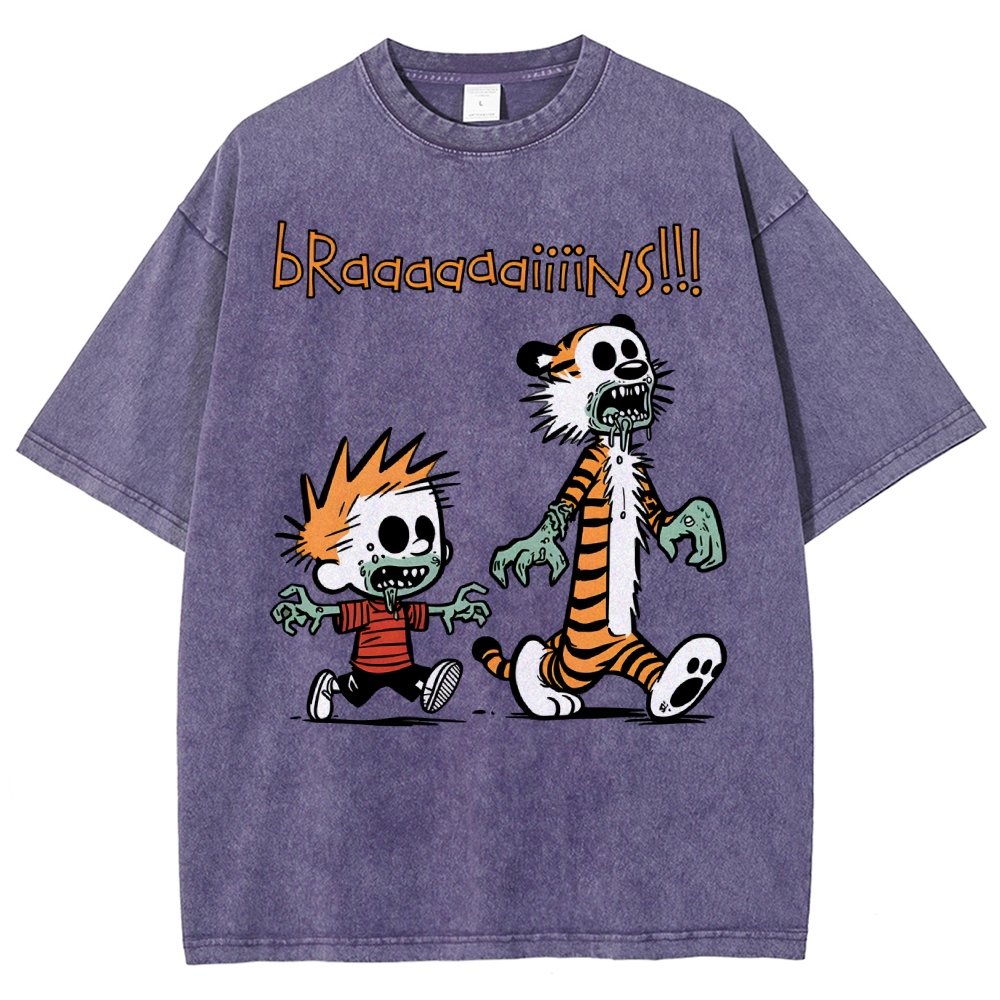 Braaaaaaiiiins!!! Vintage Distressed T-shirt