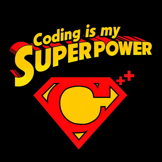Coding Is My Superpower Geek Cotton Sweatshirt