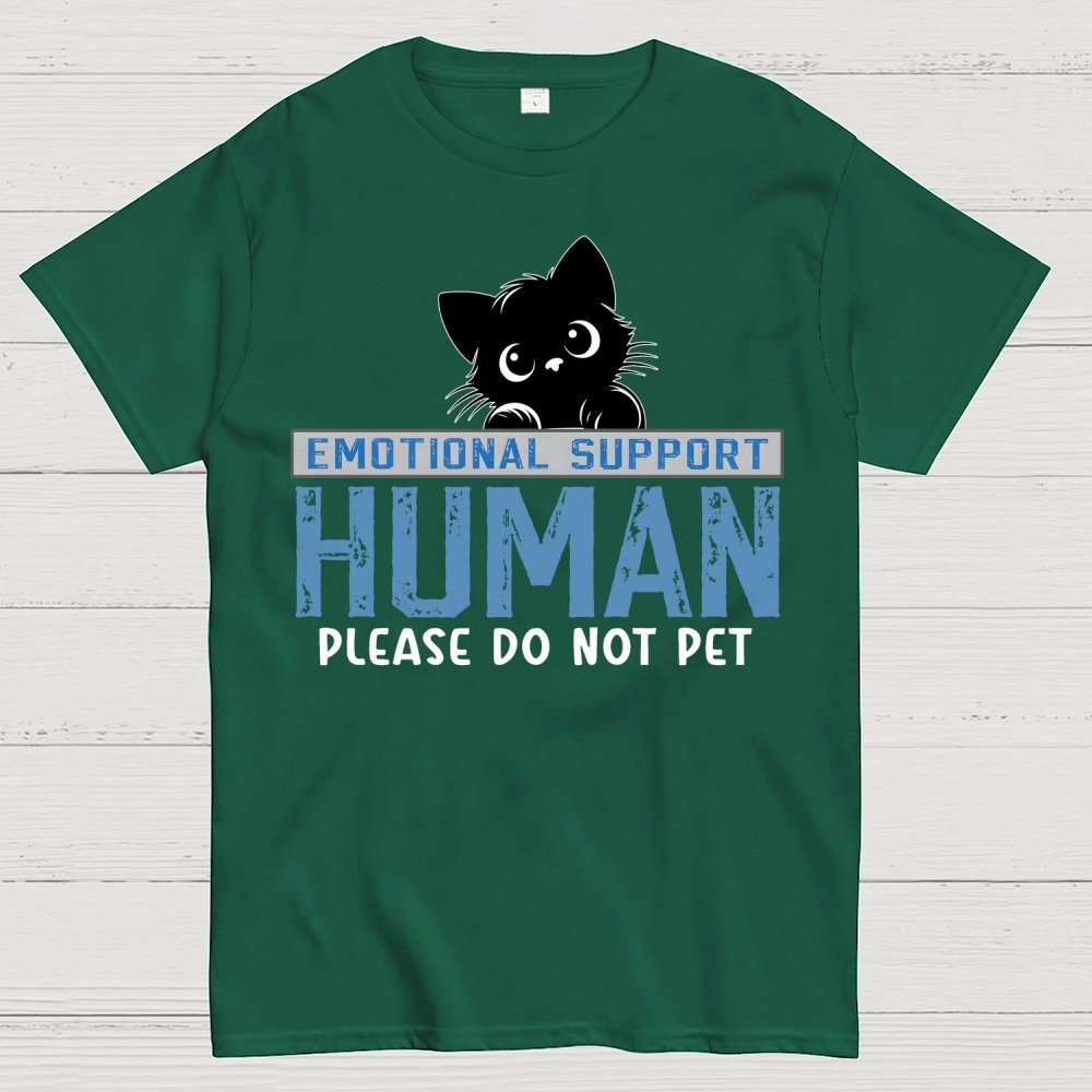 Emotional Support Human Of Cat Geek T-Shirt
