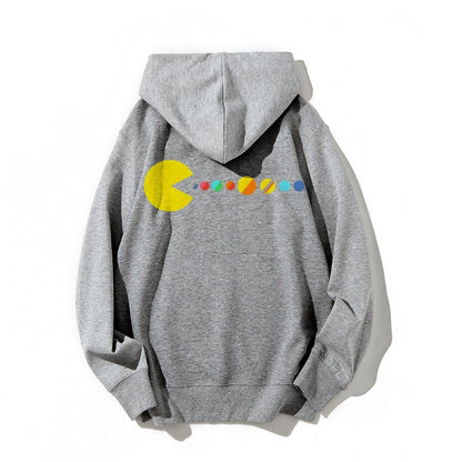 Mister Universe Printed Back Unisex Cotton Hoodie