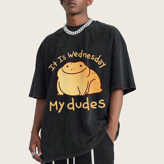 It's Wednesday My Dudes Vintage Distressed T-shirt