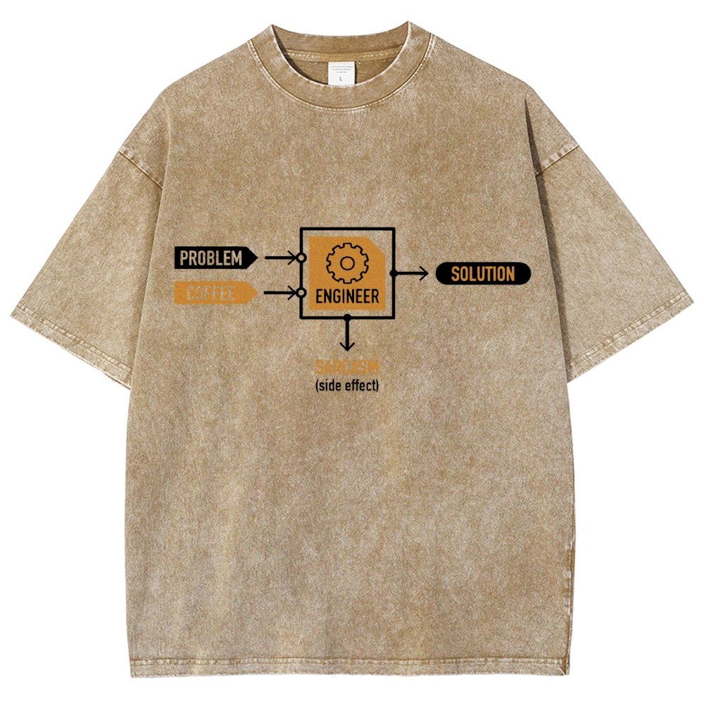 Funny ENGINEER Vintage Distressed T-shirt