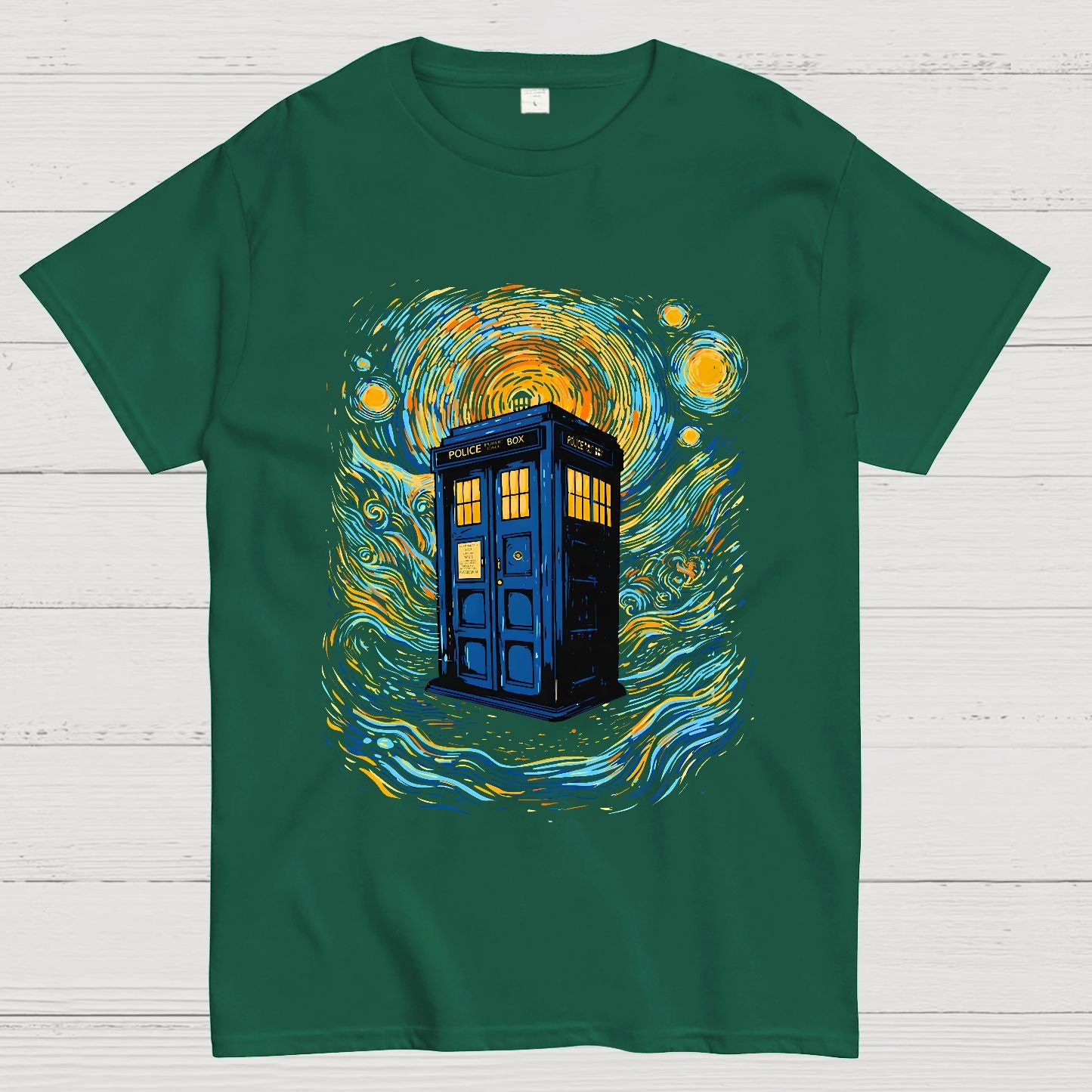 Starry Sky Phone Booth Geek T-Shirt