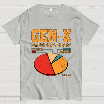 Gen-X Emotional Chart Geek T-Shirt