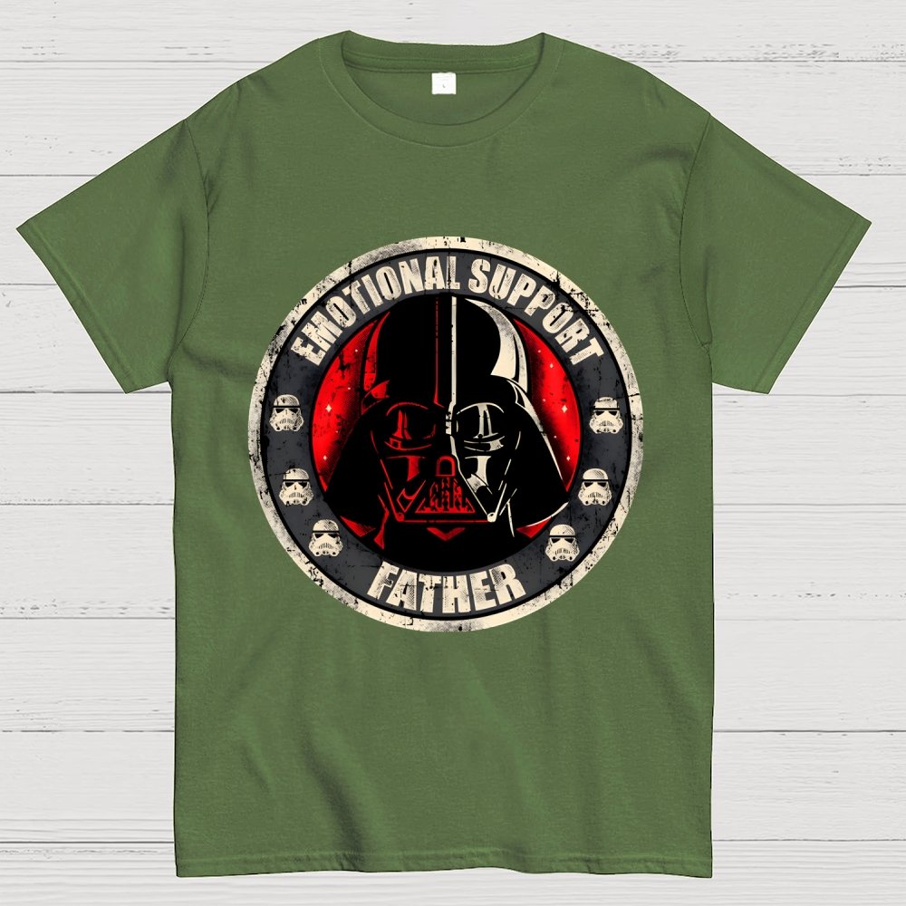 Emotional Support Father Geek T-Shirt