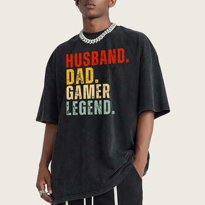 Gamer Dad Vintage Distressed T-shirt