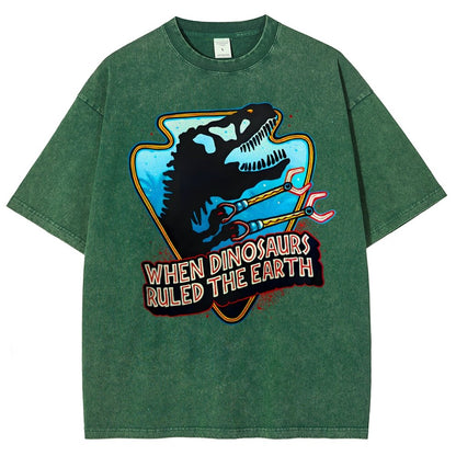 When Dinosaurs Ruled The Earth Vintage Distressed T-shirt