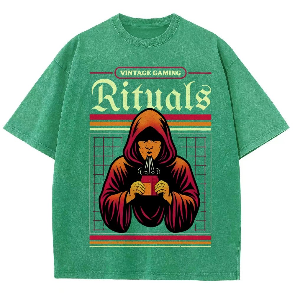 Vintage Gaming Rituals Buy Now Vintage Distressed T-shirt