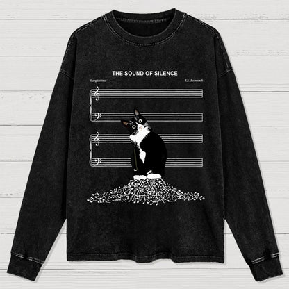 The Sound of Silence Washed Long Sleeve Tee