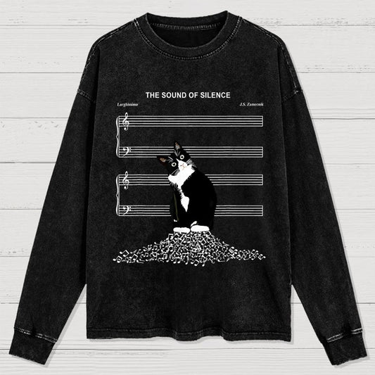 The Sound of Silence Washed Long Sleeve Tee