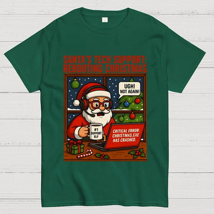 Santa's Tech Support  Geek T-Shirt
