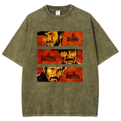 Il Buono  Il Brutto  Il Cattivo Vintage Distressed T-shirt