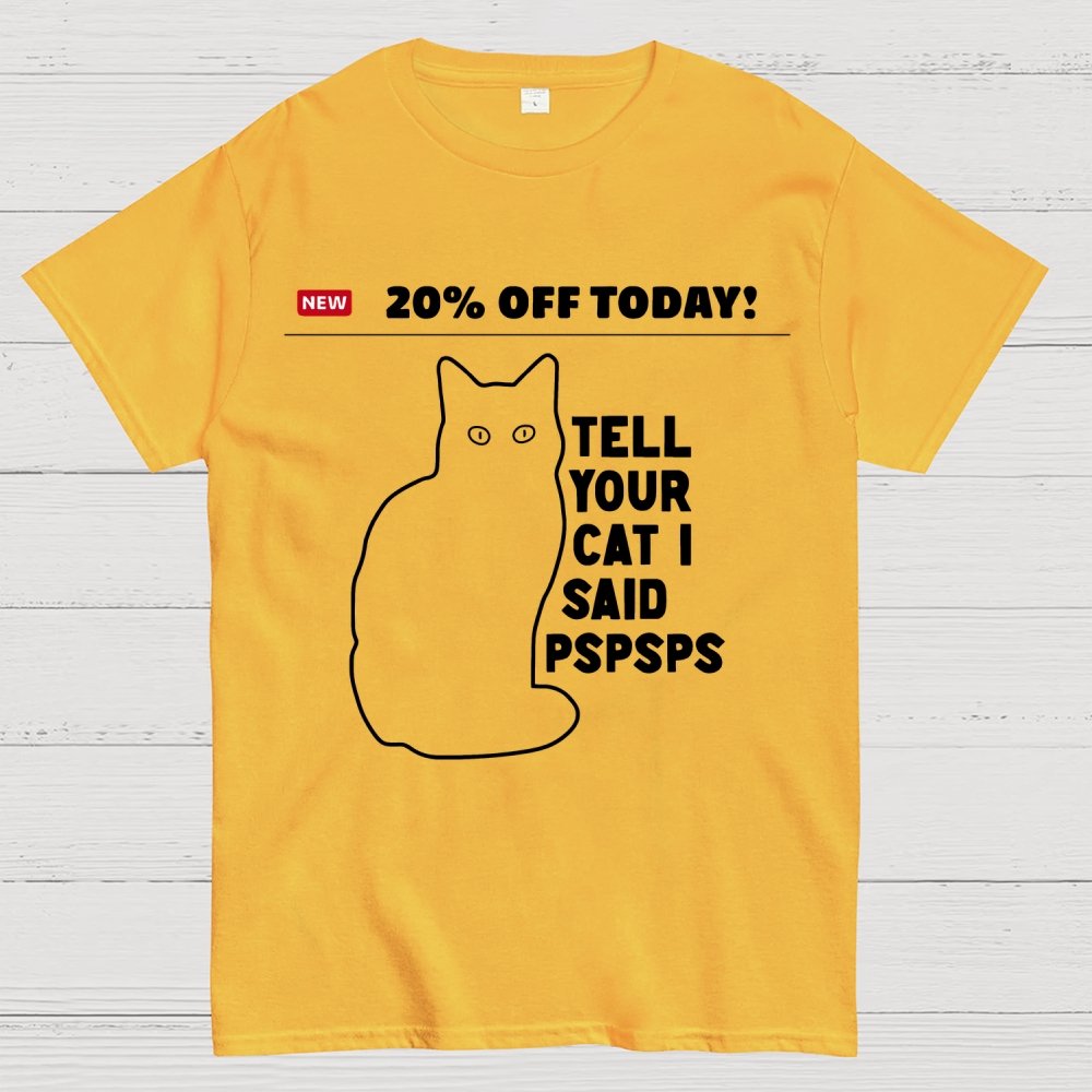 Tell Your Cat Geek T-Shirt