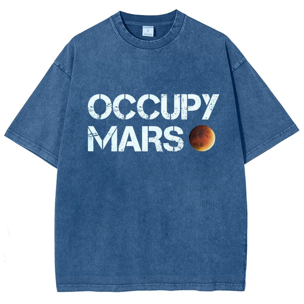 Occupy Mars Vintage Distressed T-shirt