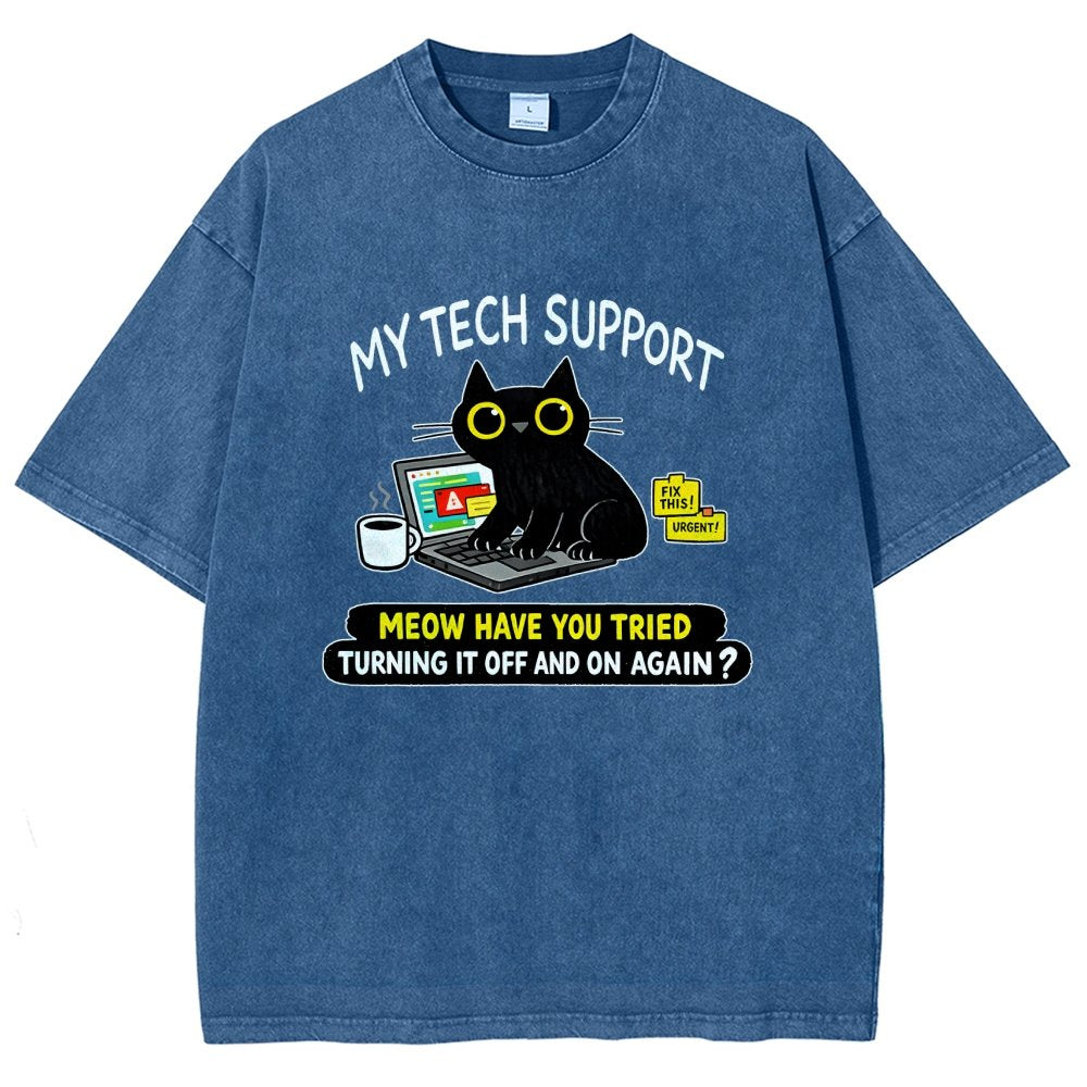 My Tech Support Vintage Distressed T-shirt