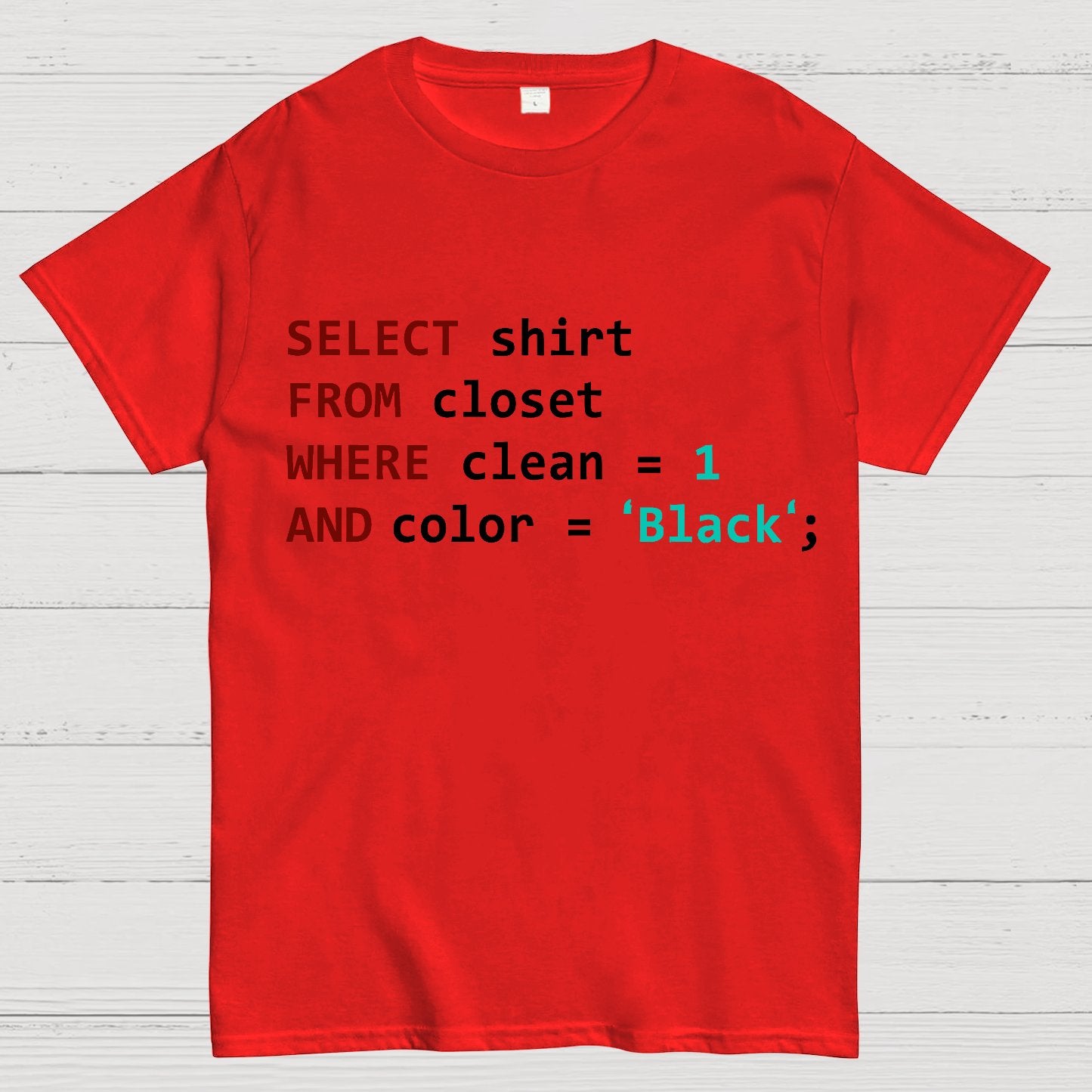 Programmer Database Geek T-Shirt